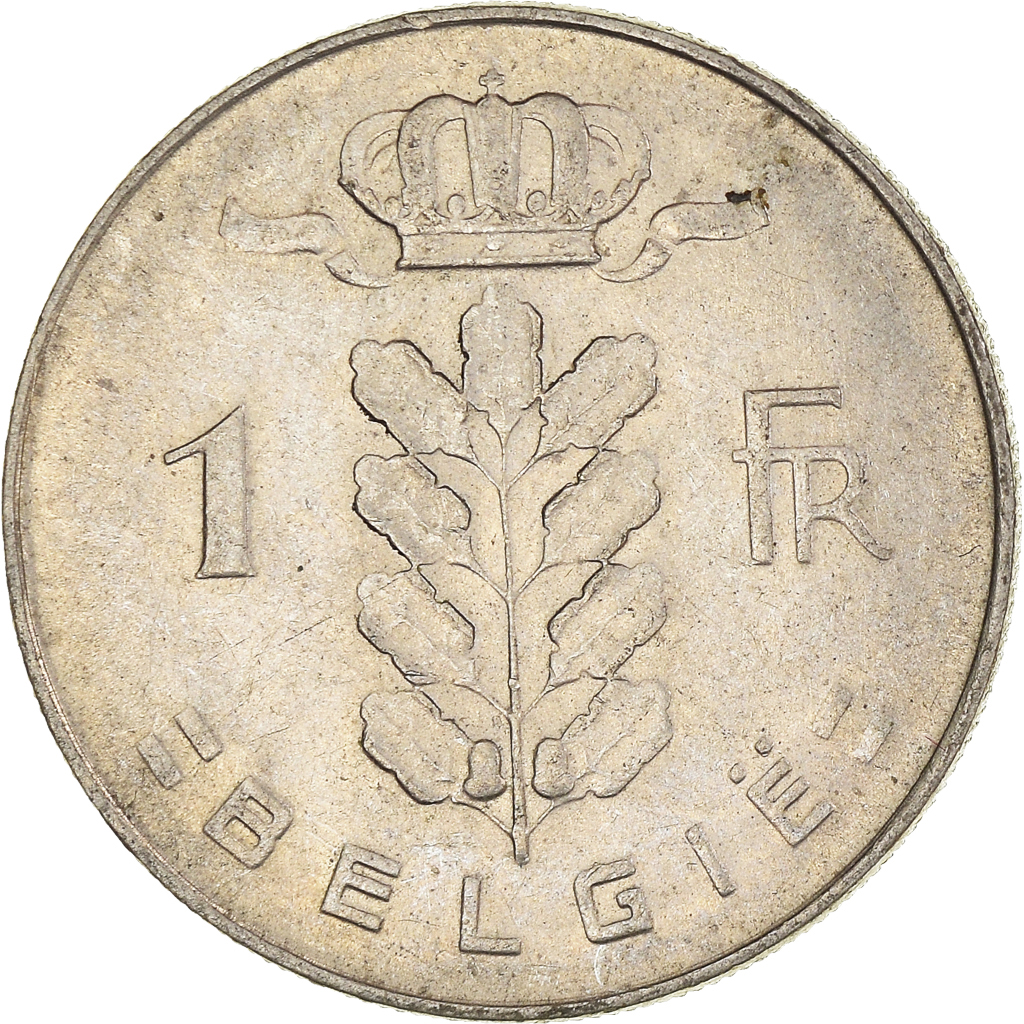 Moneda, Bélgica, Franc, 1970