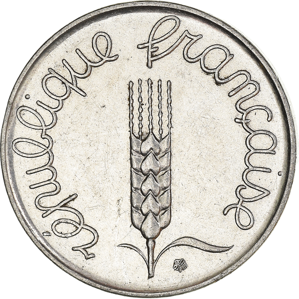 Moneda, Francia, 5 Centimes, 1961