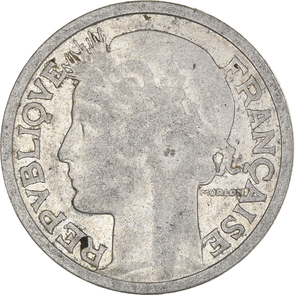 Moneda, Francia, 2 Francs, 1945