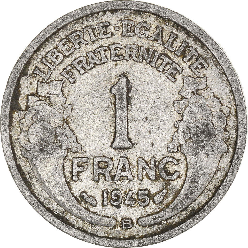Moneda, Francia, Franc, 1945