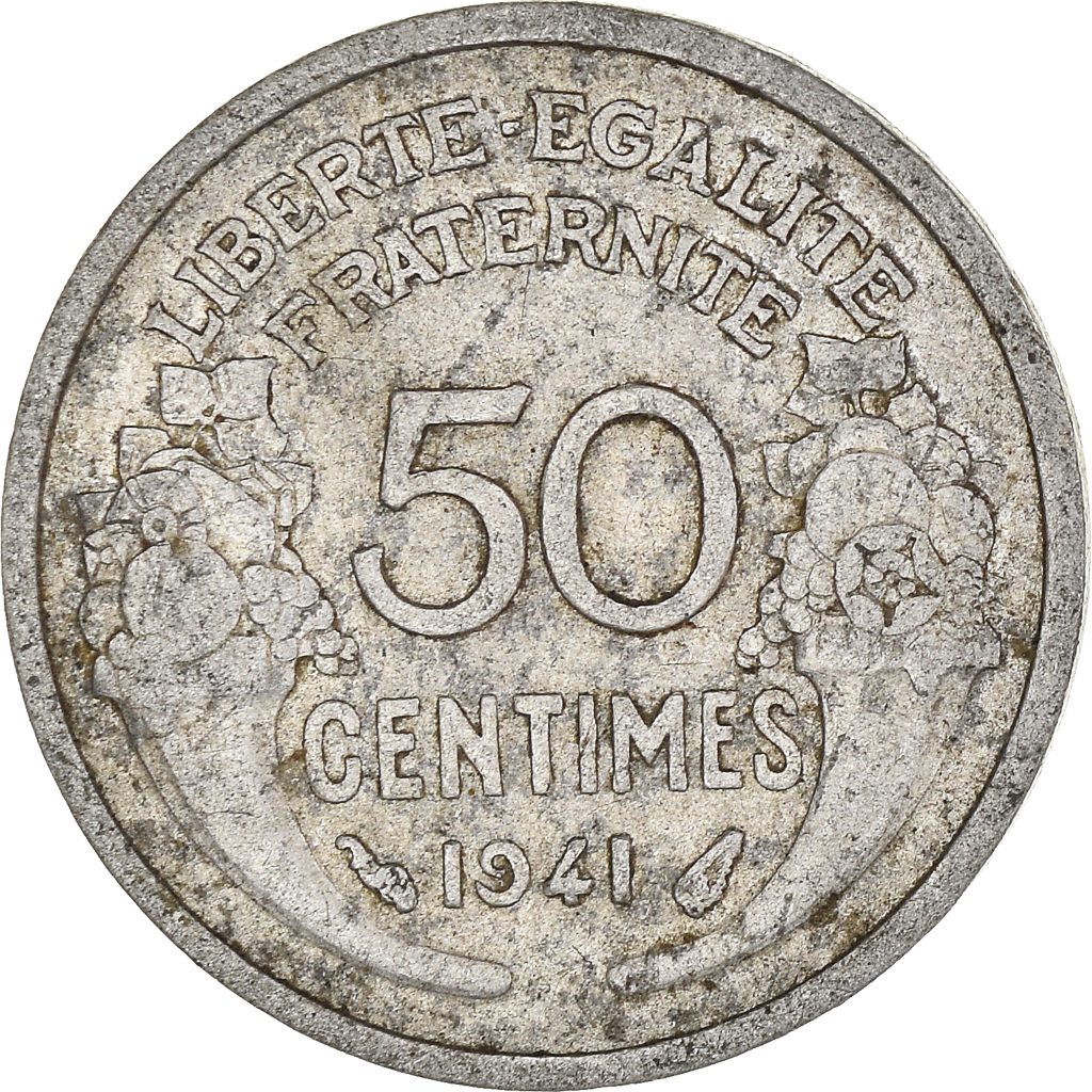Moneda, Francia, 50 Centimes, 1941