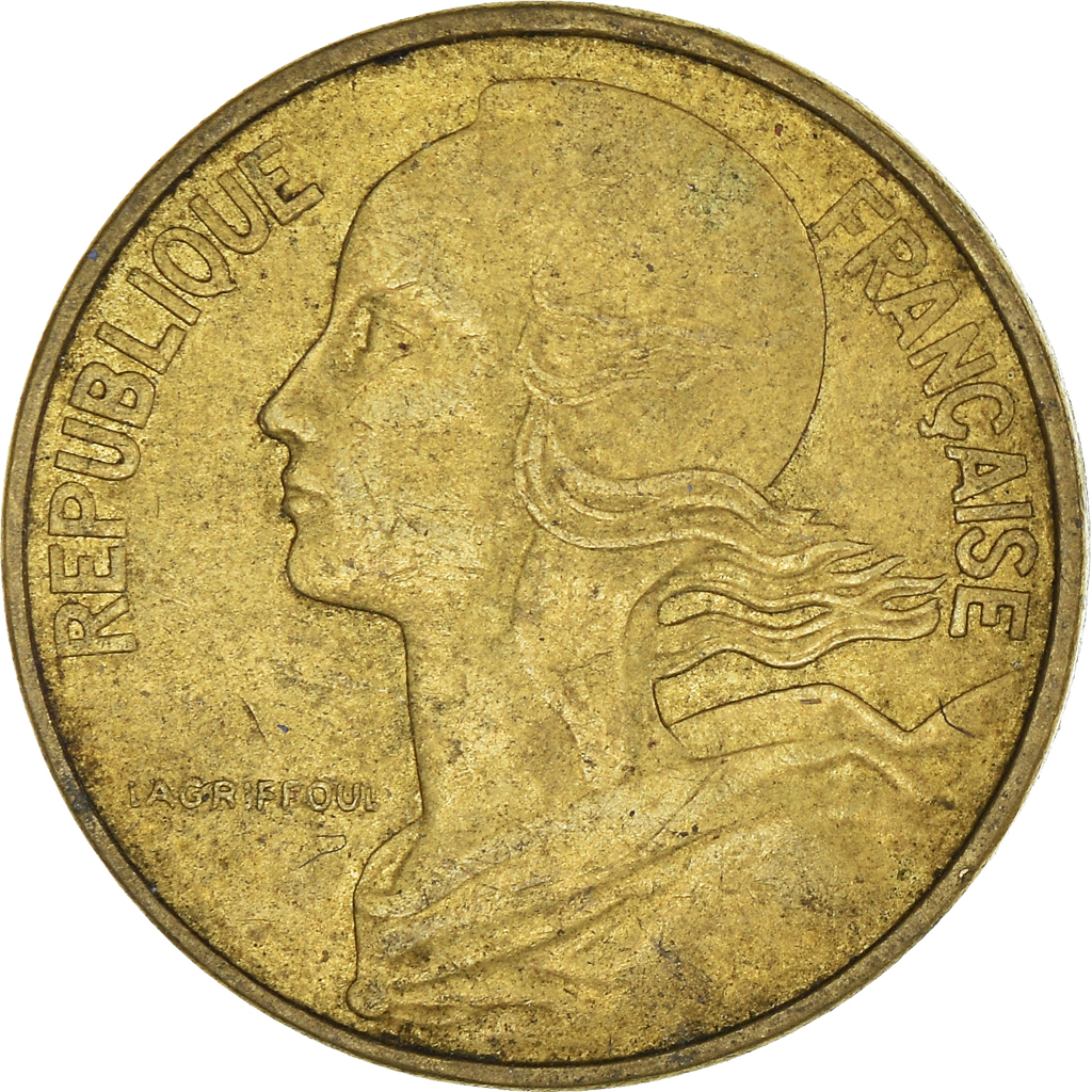 Moneda, Francia, 10 Centimes, 1983