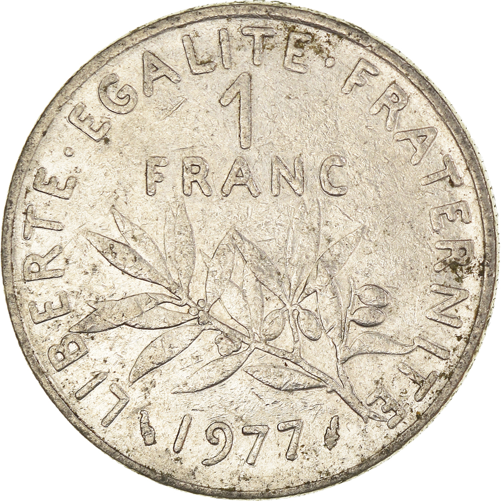 Moneda, Francia, Franc, 1977