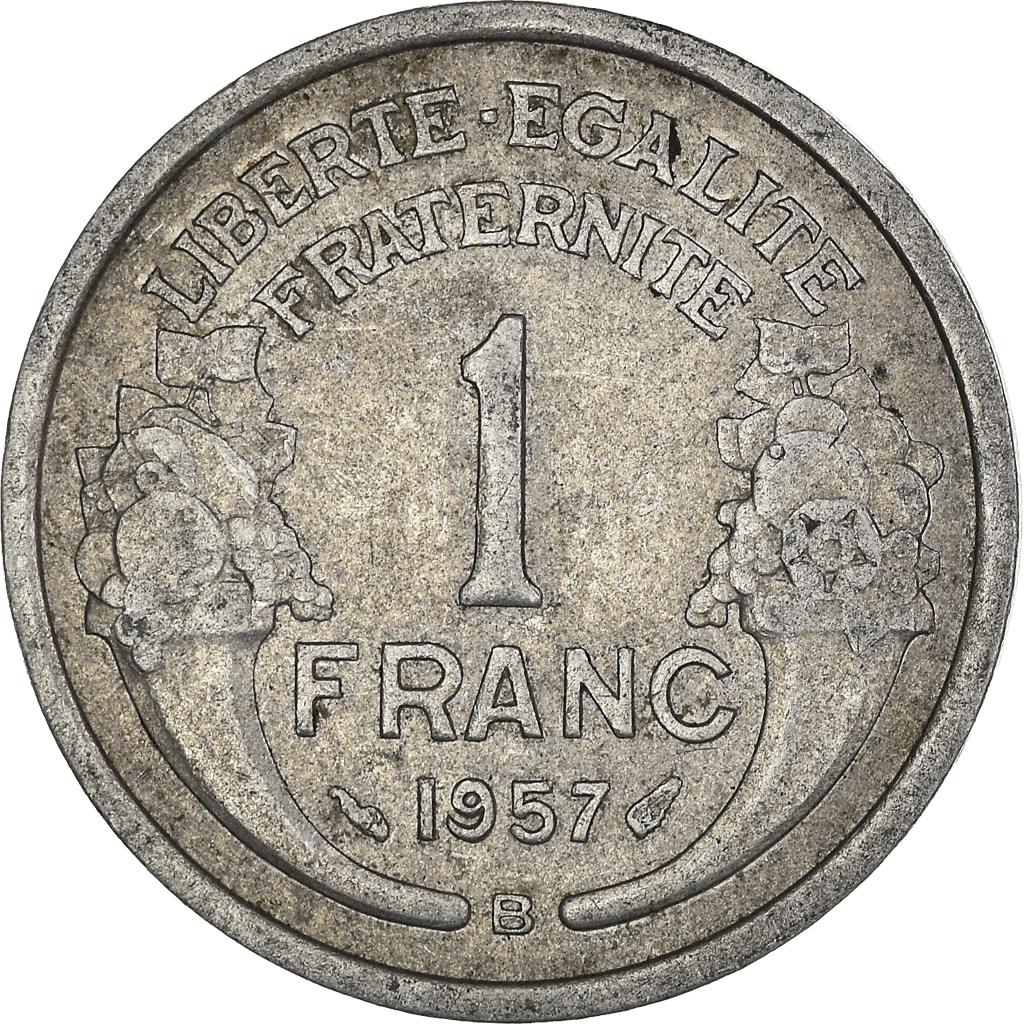 Moneda, Francia, Franc, 1957