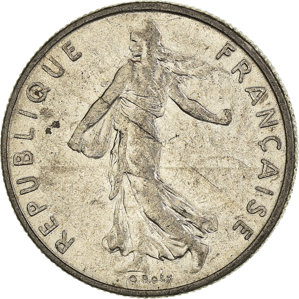 Moneda, Francia, 1/2 Franc, 1973