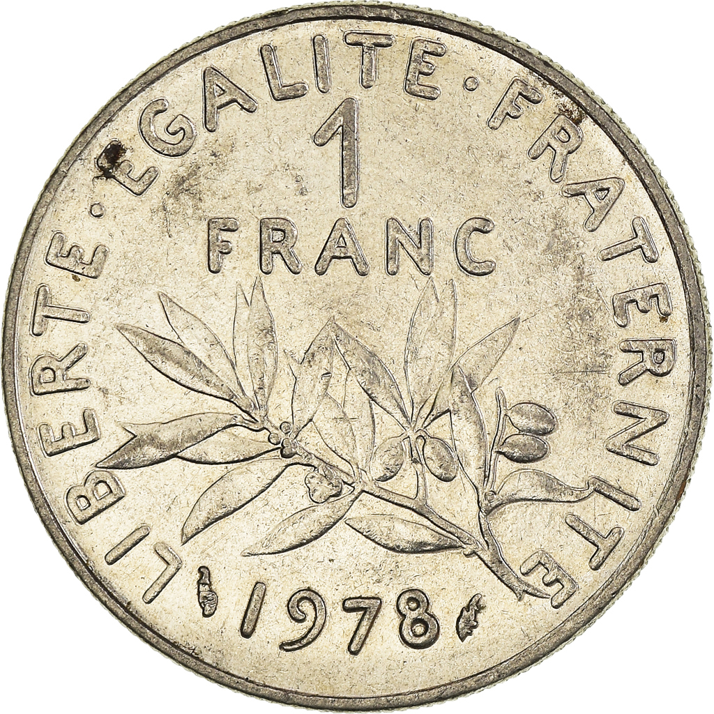 Moneda, Francia, Franc, 1978
