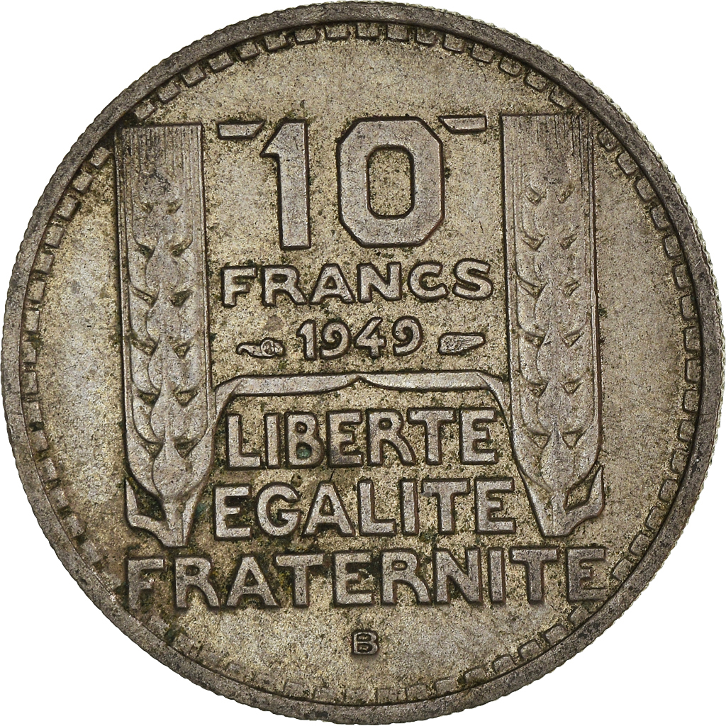 Moneda, Francia, 10 Francs, 1949