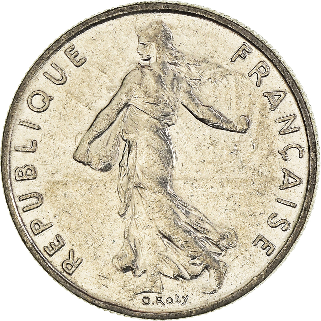 Moneda, Francia, 1/2 Franc, 1994