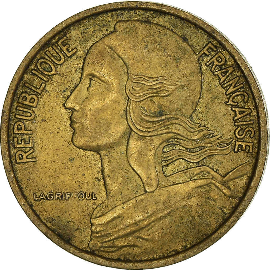 Moneda, Francia, 5 Centimes, 1969