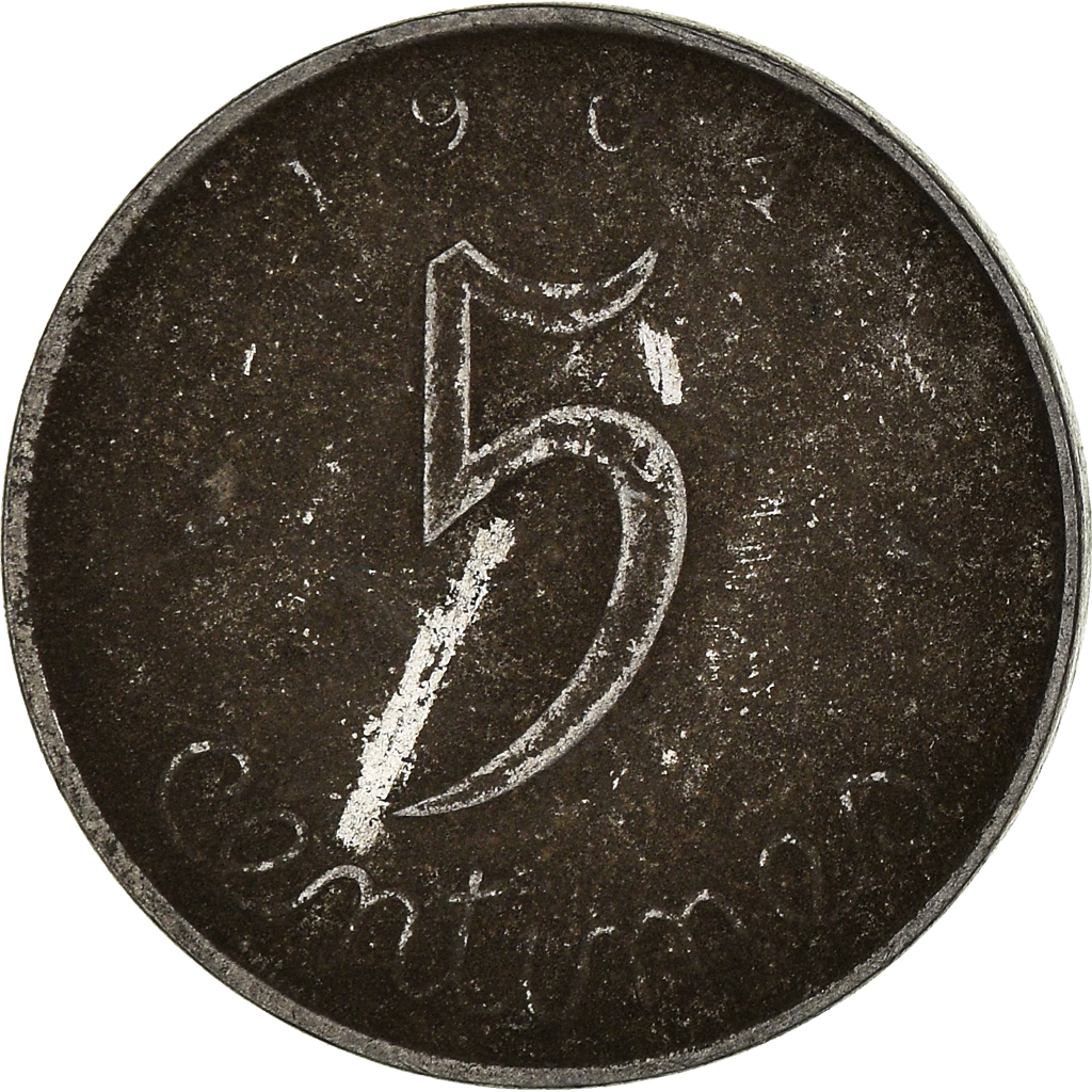 Moneda, Francia, 5 Centimes, 1964