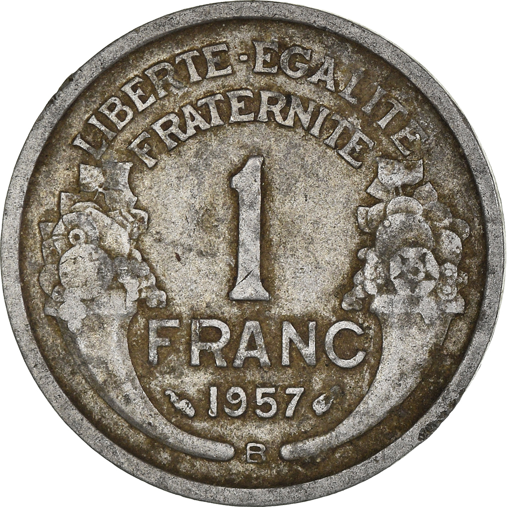 Moneda, Francia, Franc, 1957
