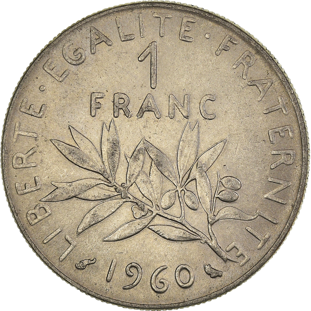 Moneda, Francia, Franc, 1960