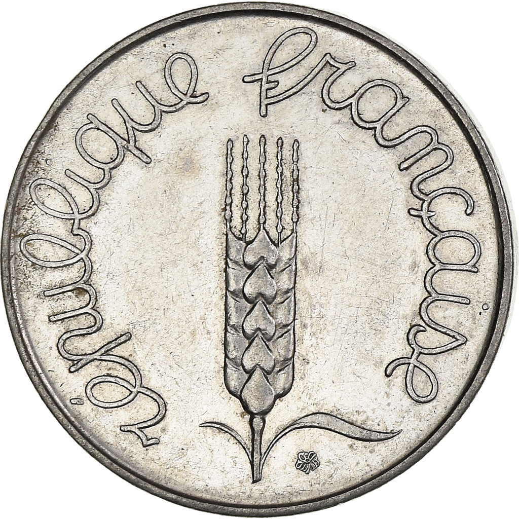 Moneda, Francia, 5 Centimes, 1963