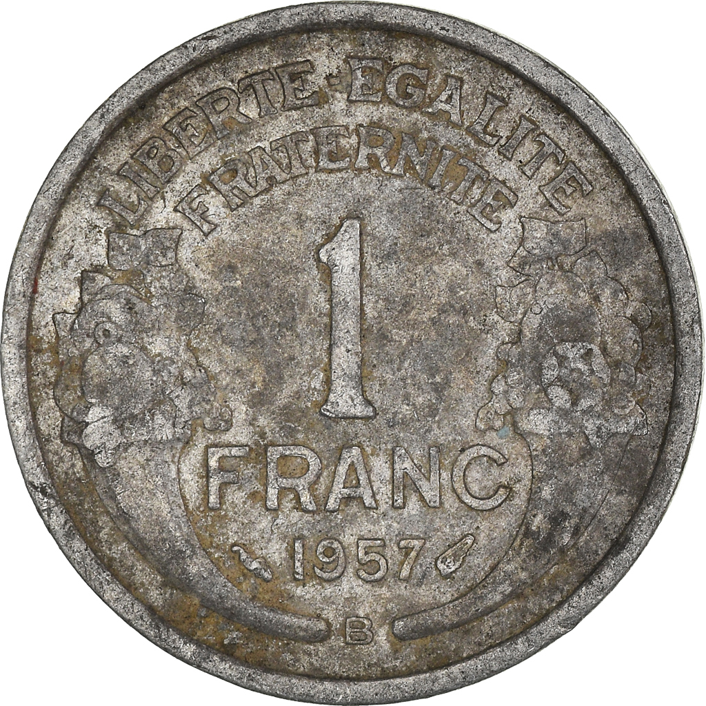 Moneda, Francia, Franc, 1957