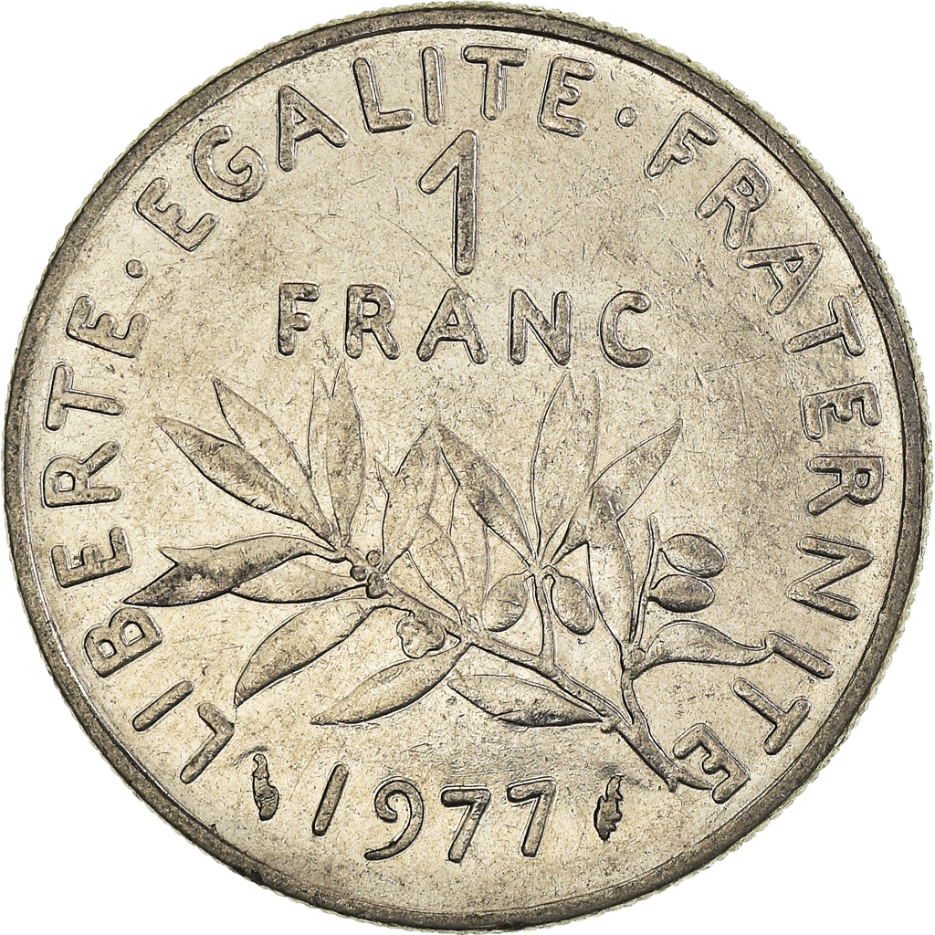 Moneda, Francia, Franc, 1977