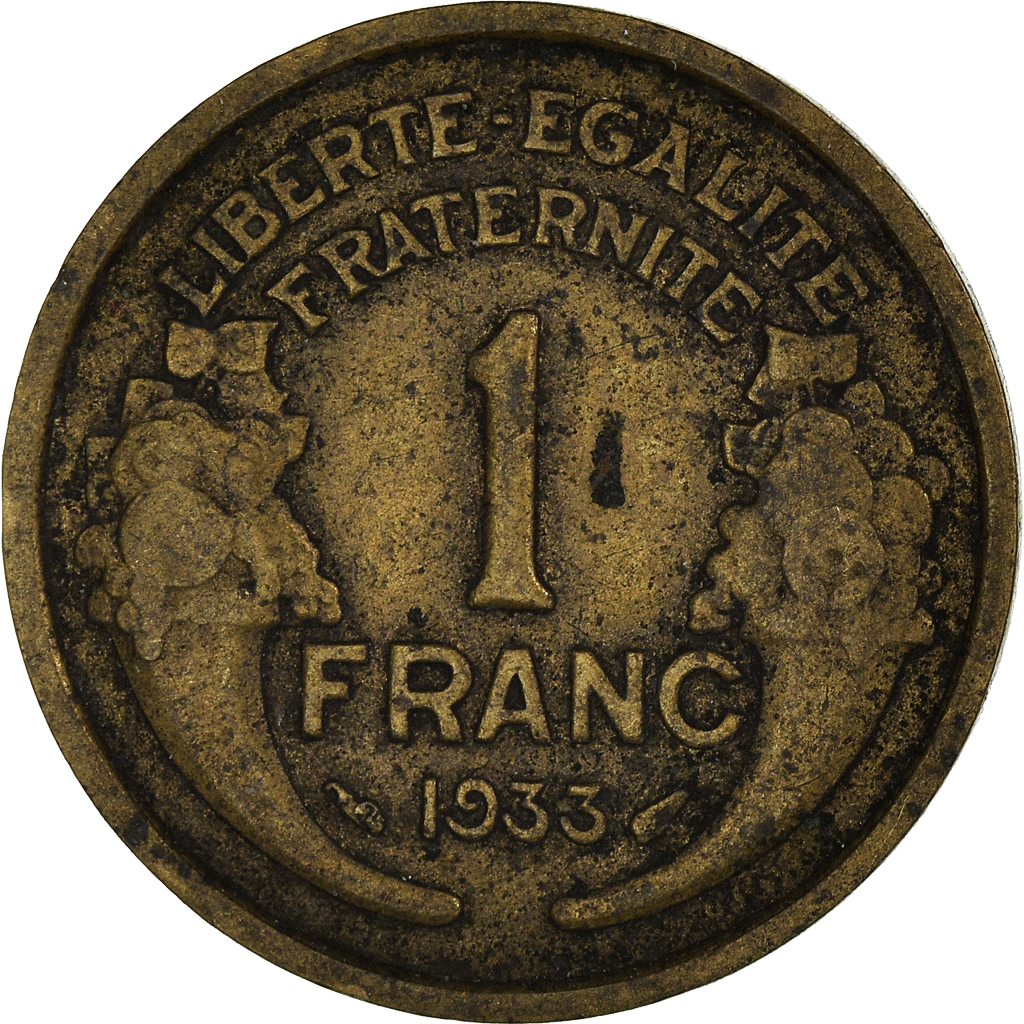 Moneda, Francia, Franc, 1933