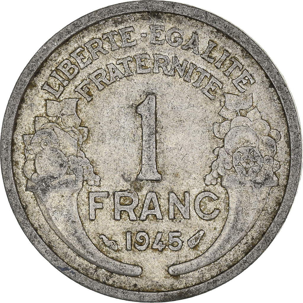 Moneda, Francia, Franc, 1945