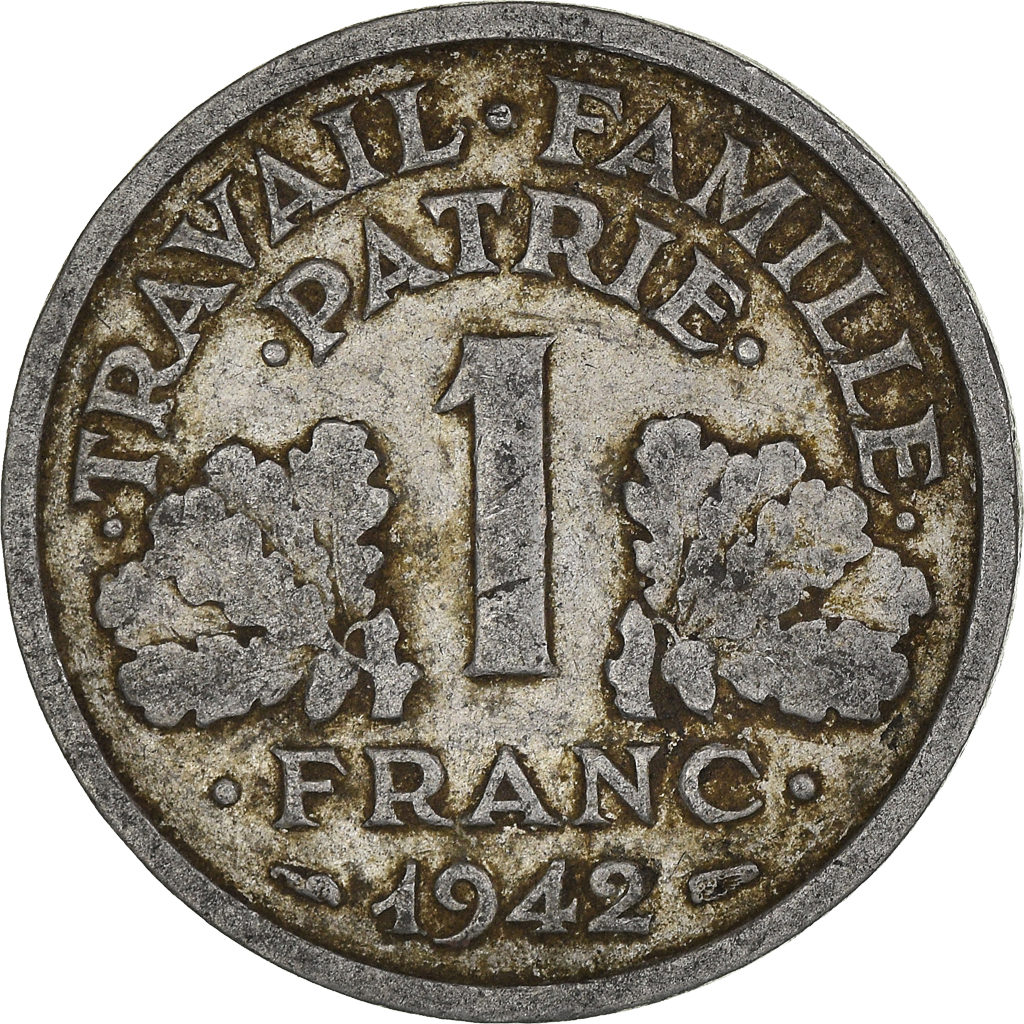 Moneda, Francia, Franc, 1942