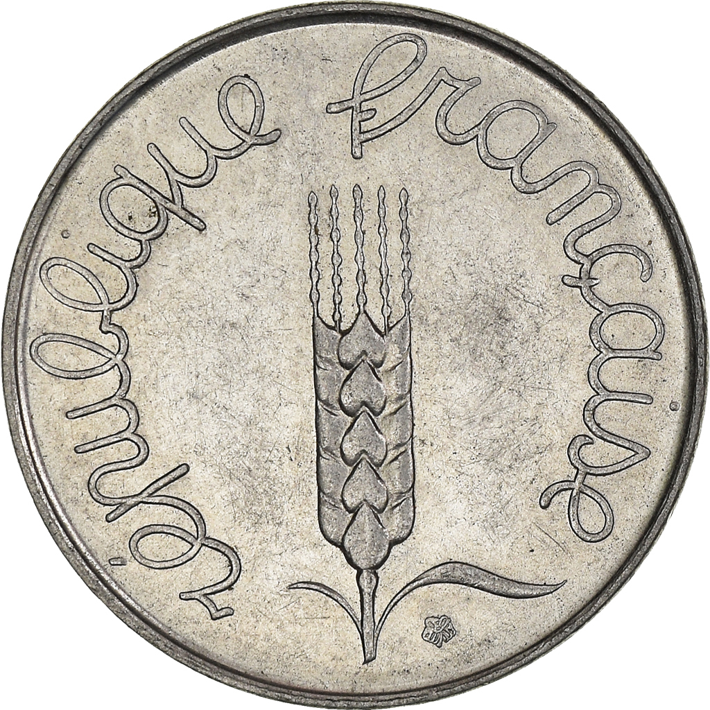 Moneda, Francia, 5 Centimes, 1964