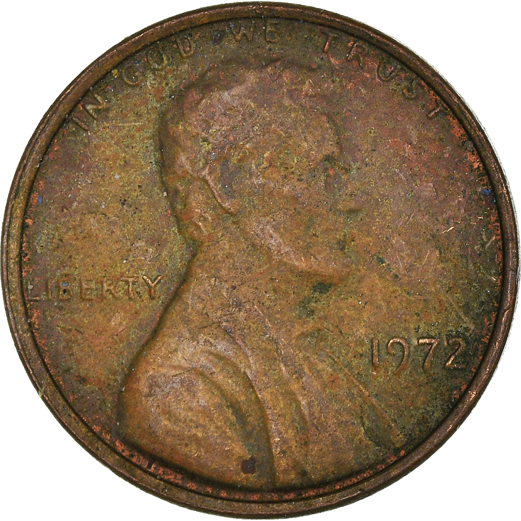 Moneda, Estados Unidos, Cent, 1972