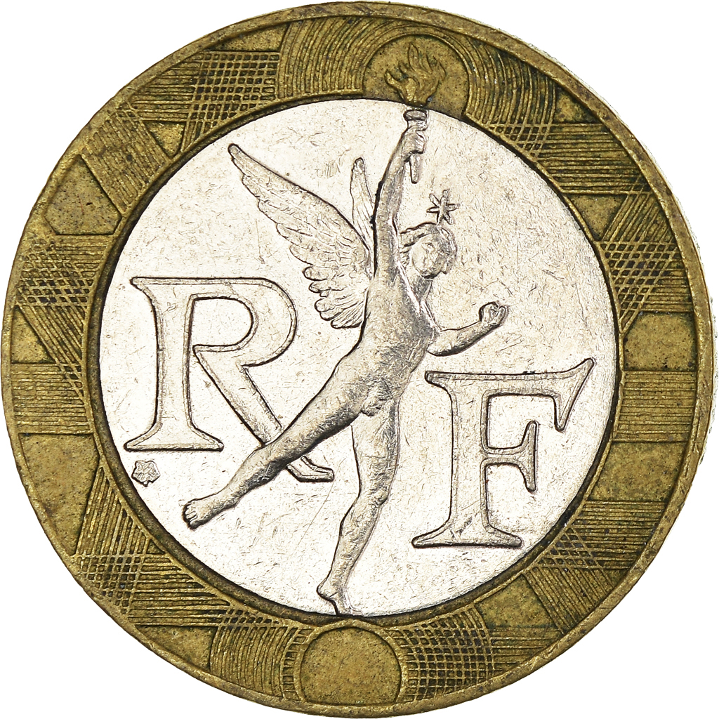 Moneda, Francia, 10 Francs, 1991