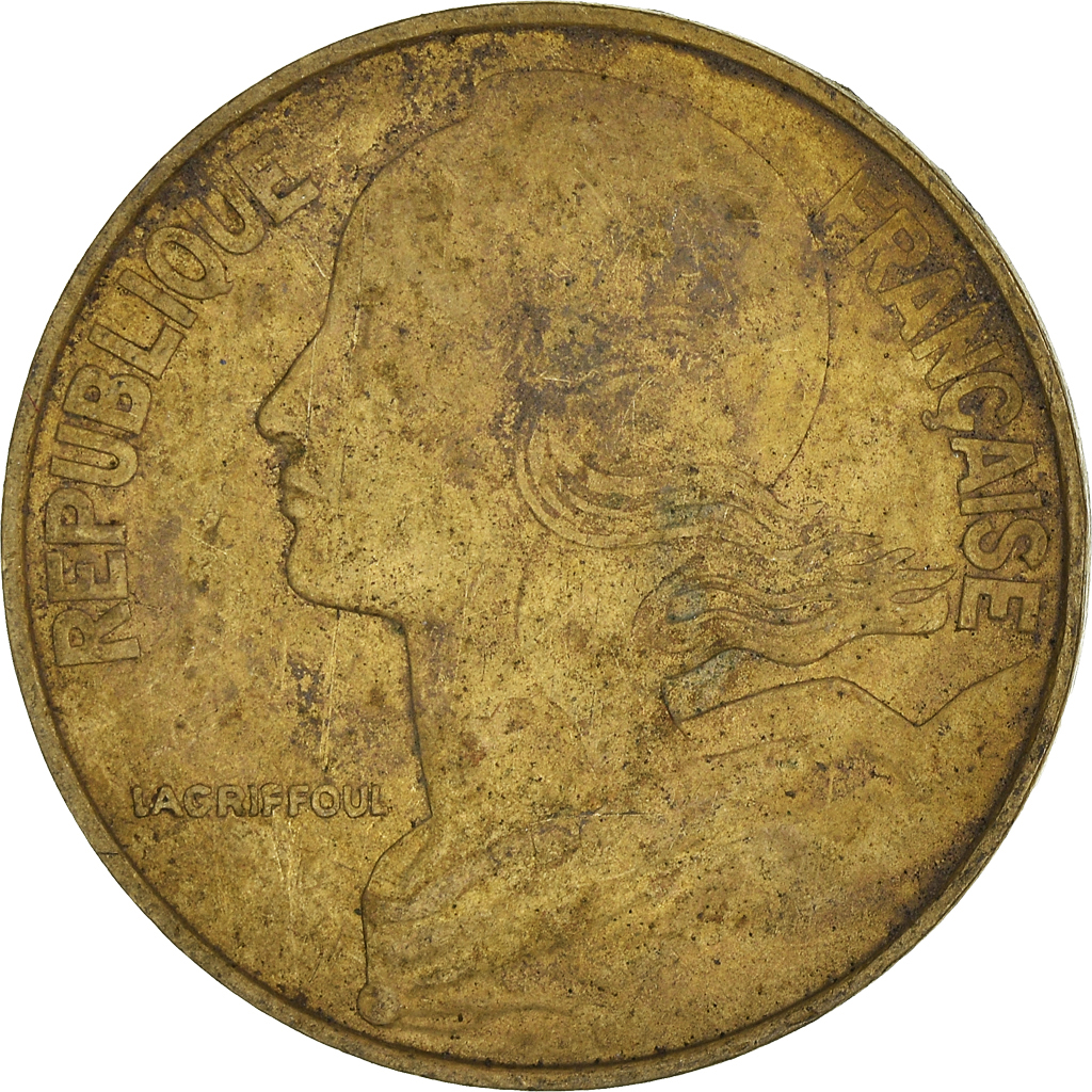 Moneda, Francia, 20 Centimes, 1982