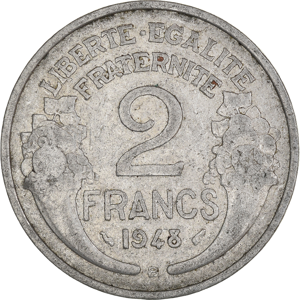 Moneda, Francia, 2 Francs, 1948