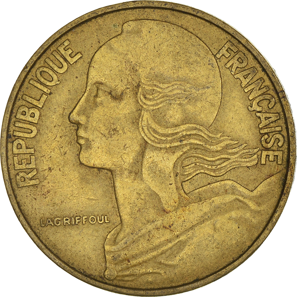 Moneda, Francia, 20 Centimes, 1967