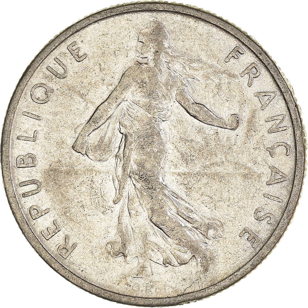 Moneda, Francia, 1/2 Franc, 1972