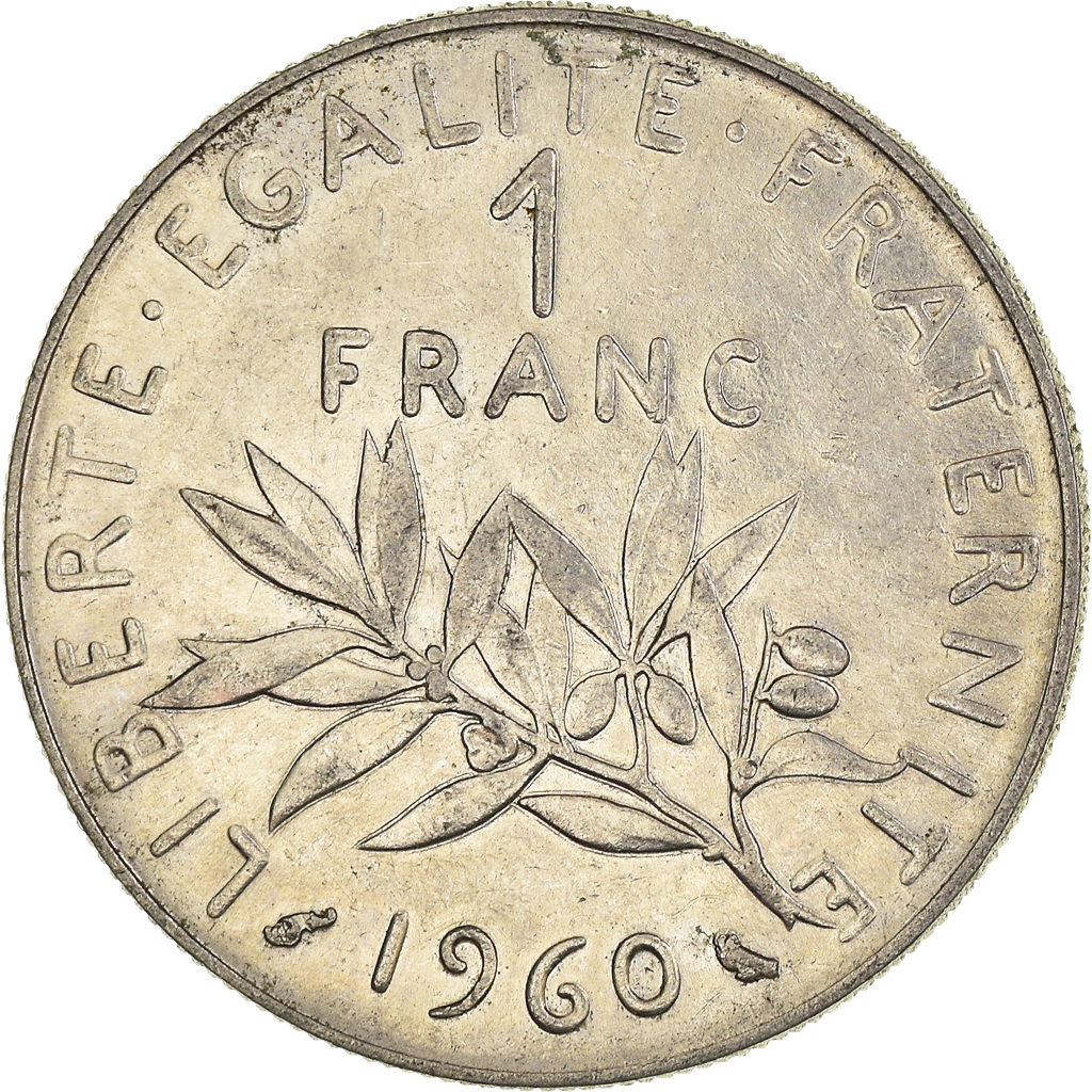 Moneda, Francia, Franc, 1960