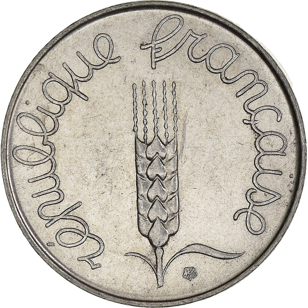 Moneda, Francia, 5 Centimes, 1963