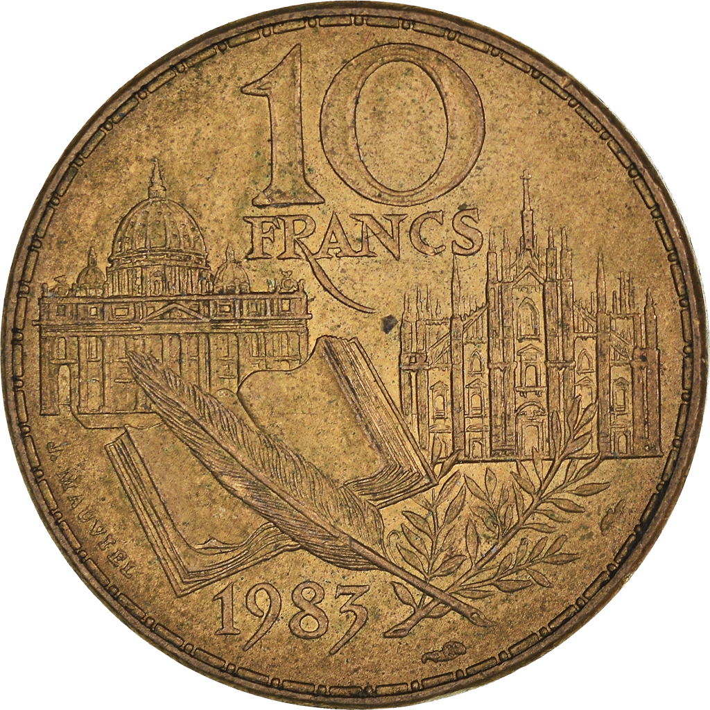 Moneda, Francia, 10 Francs, 1983