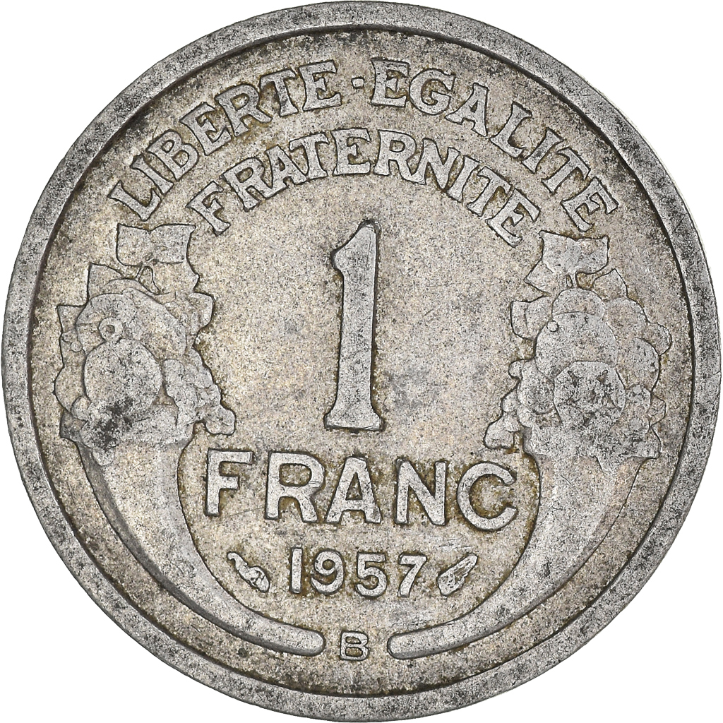 Moneda, Francia, Franc, 1957