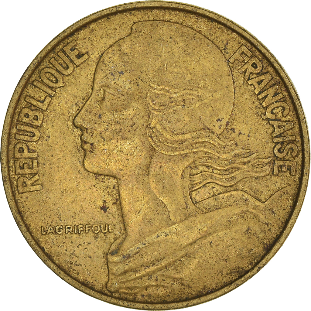Moneda, Francia, 20 Centimes, 1964