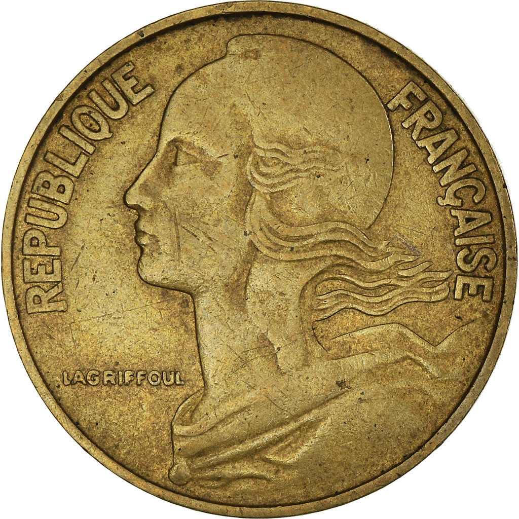 Moneda, Francia, 20 Centimes, 1963
