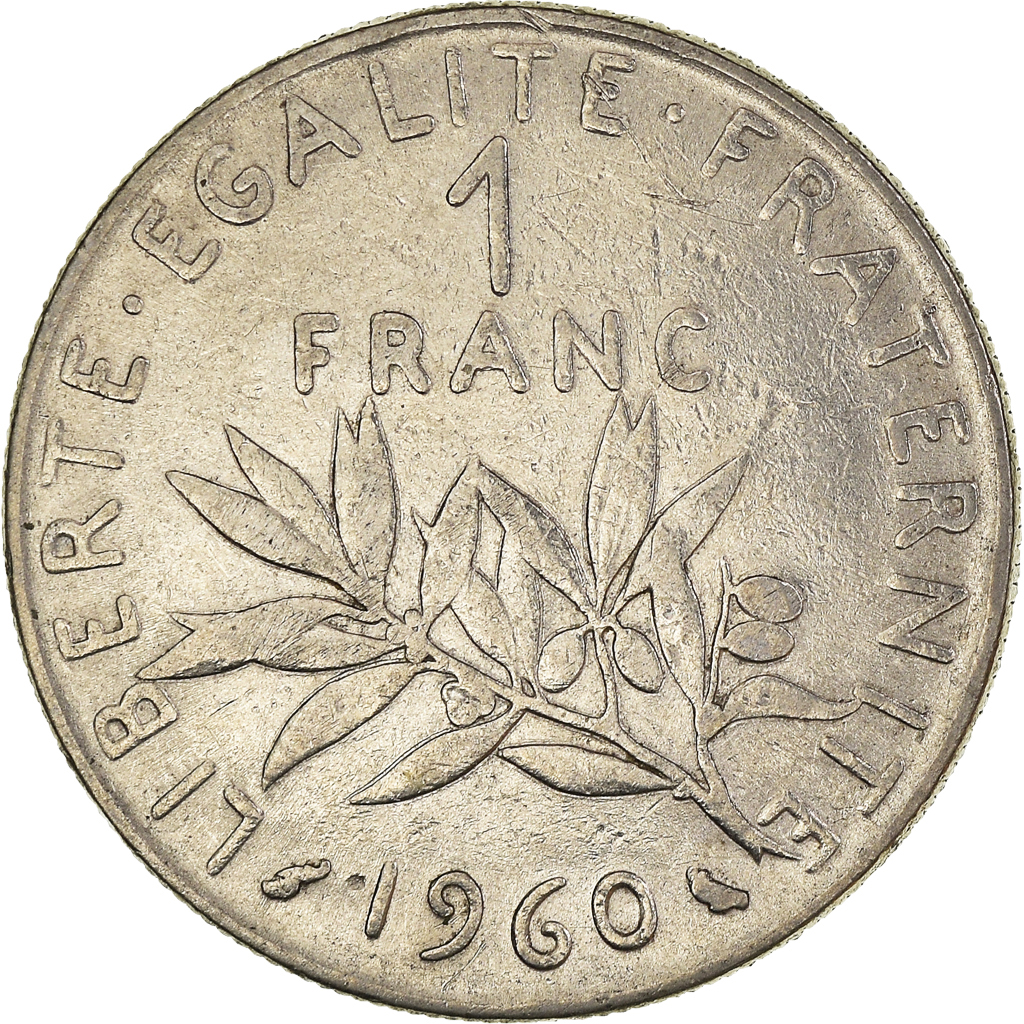 Moneda, Francia, Franc, 1960