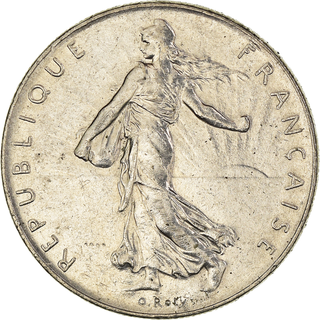 Moneda, Francia, Franc, 1976