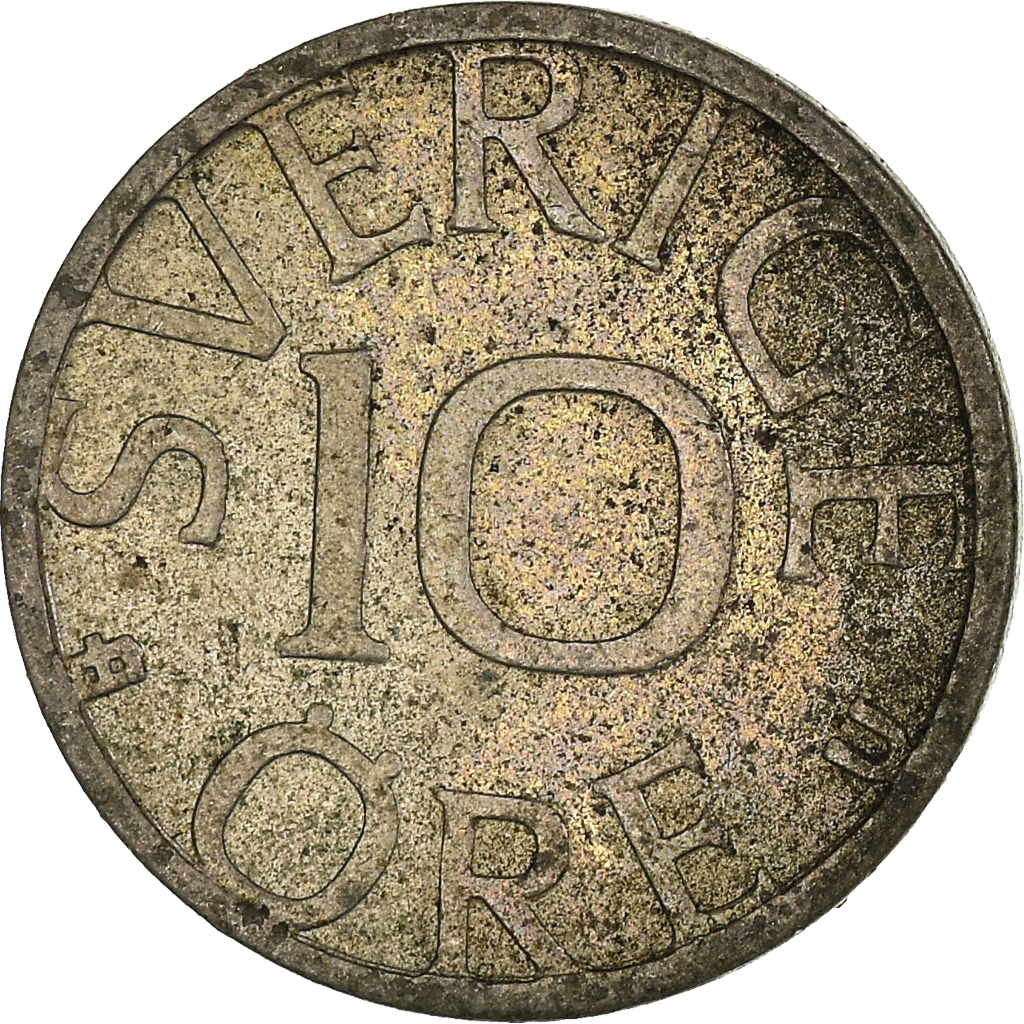 Moneda, Suecia, 10 Öre, 1982