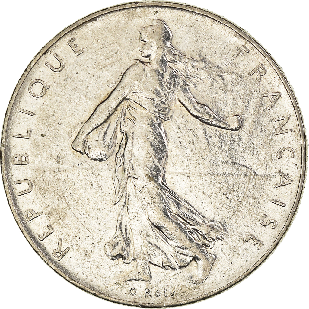 Moneda, Francia, Franc, 1976