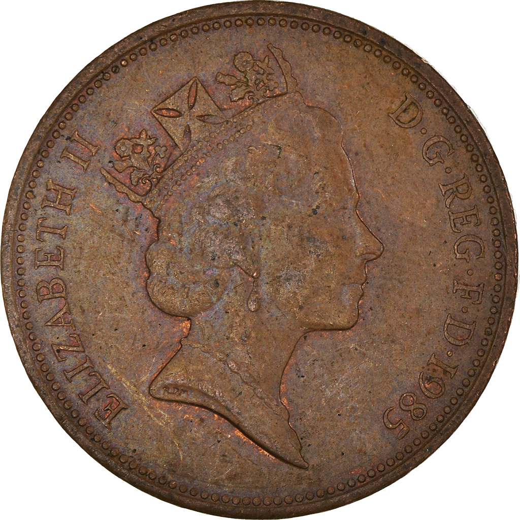 Moneda, Gran Bretaña, 2 Pence, 1985