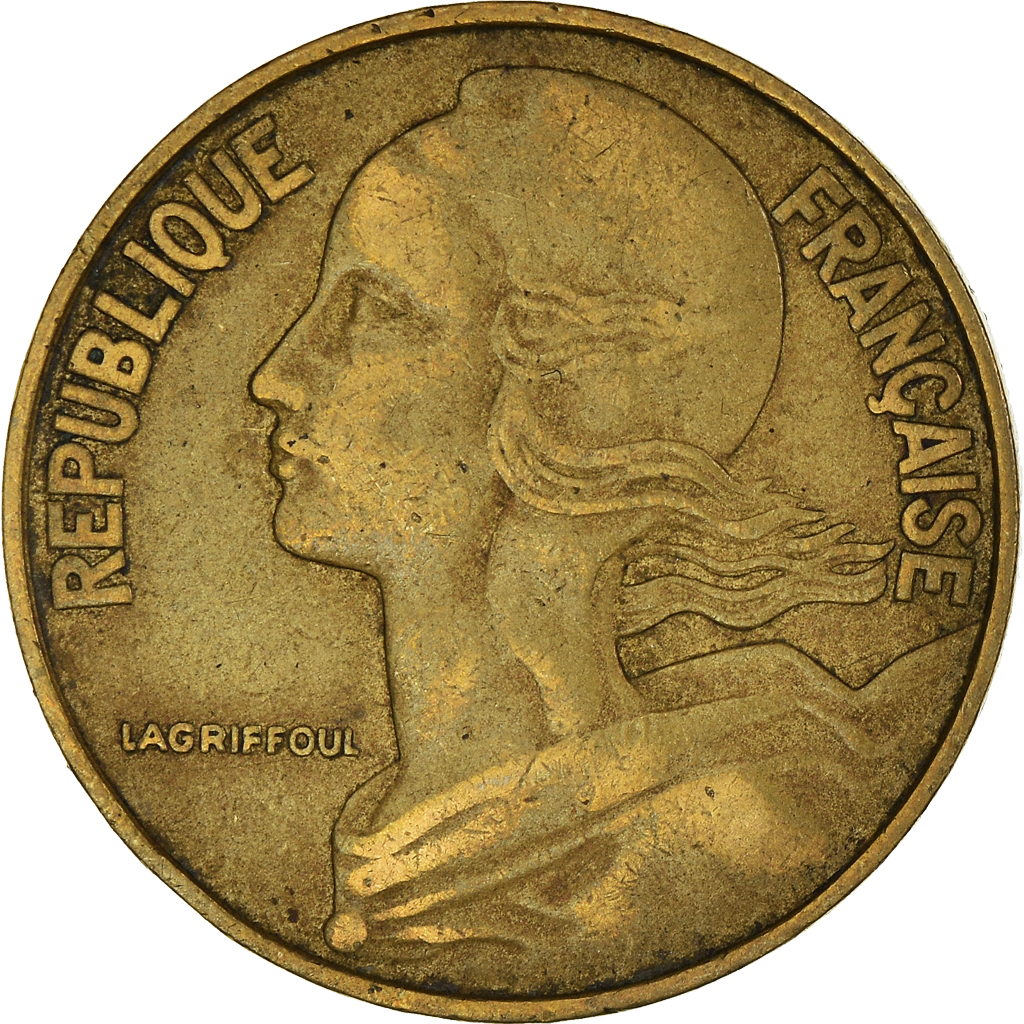 Moneda, Francia, 20 Centimes, 1964