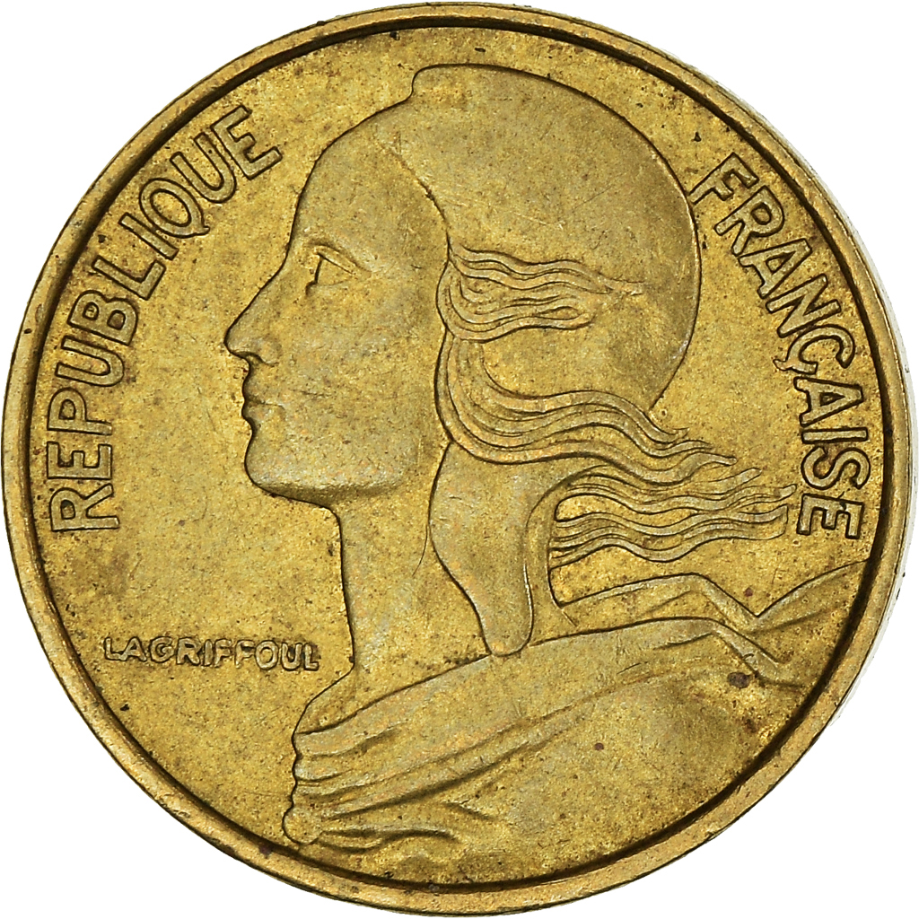 Moneda, Francia, 5 Centimes, 1975