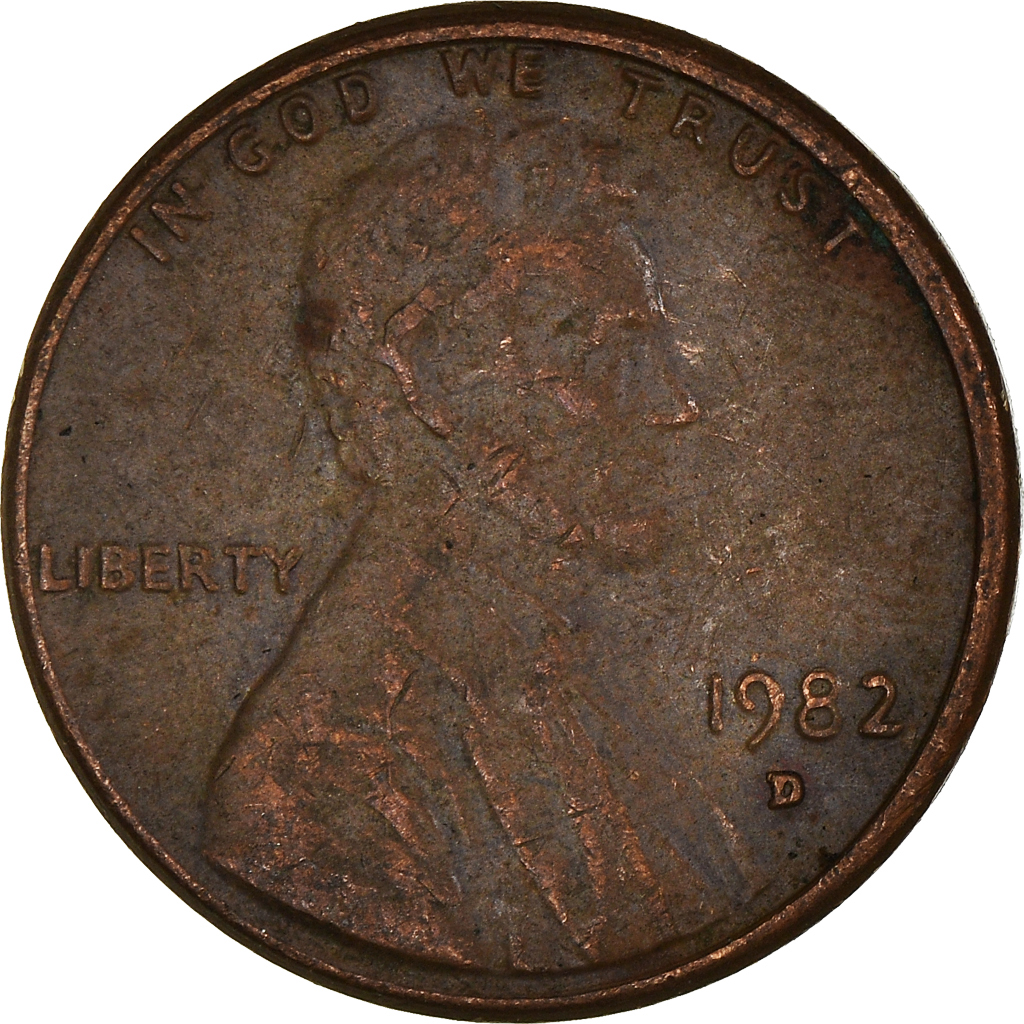 Moneda, Estados Unidos, Cent, 1982