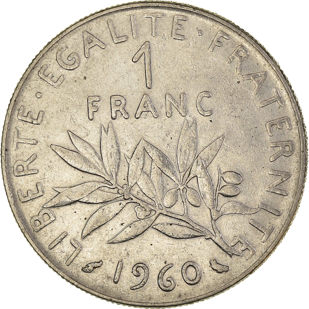 Moneda, Francia, Franc, 1960