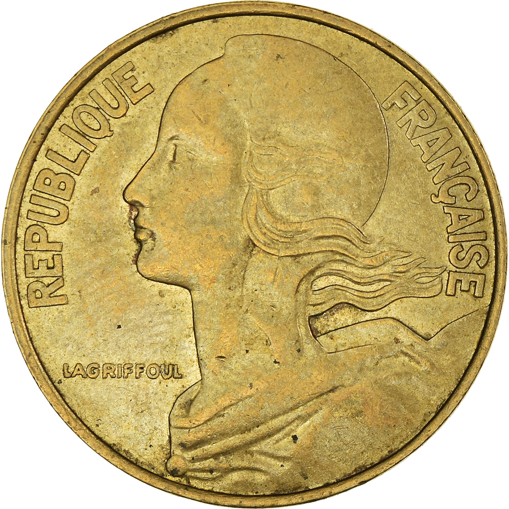 Moneda, Francia, 20 Centimes, 1983