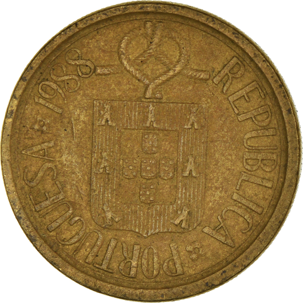 Moneda, Portugal, 10 Escudos, 1988