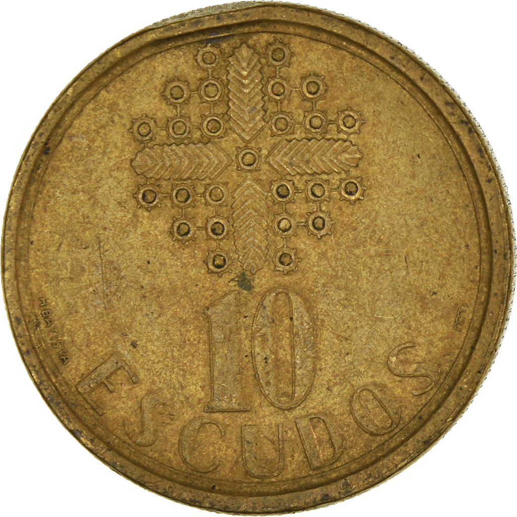 Moneda, Portugal, 10 Escudos, 1988