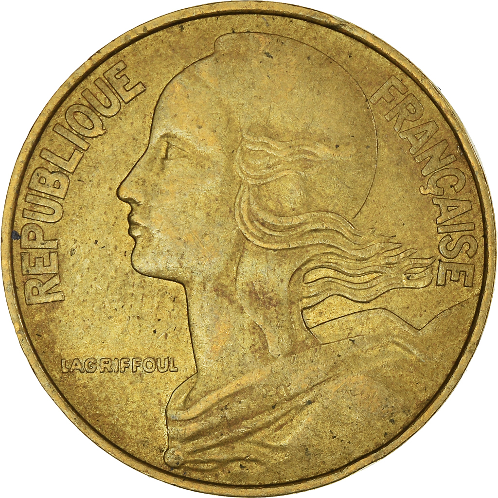 Moneda, Francia, 20 Centimes, 1983