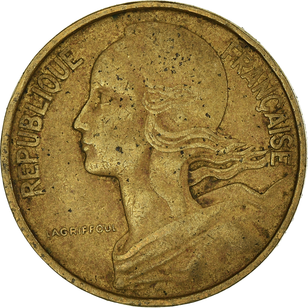 Moneda, Francia, 10 Centimes, 1967