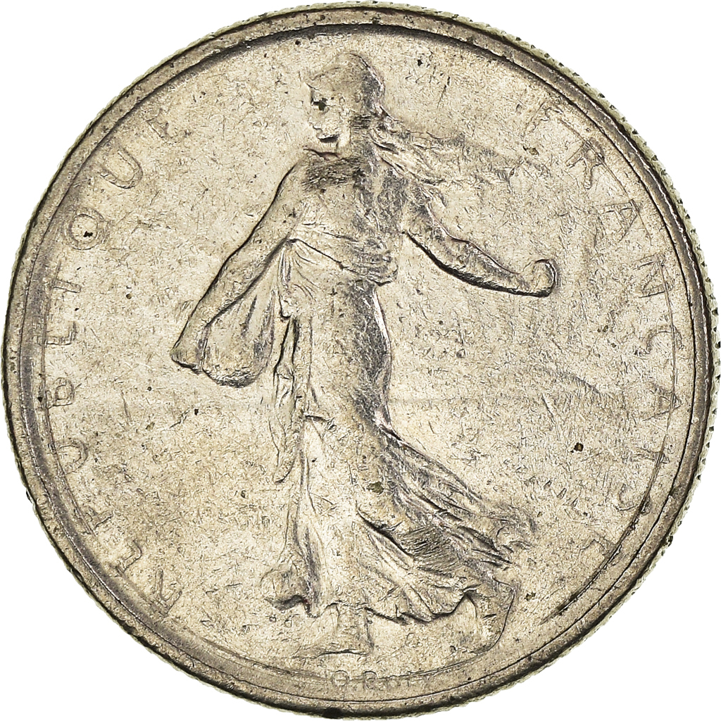 Moneda, Francia, 1/2 Franc, 1965